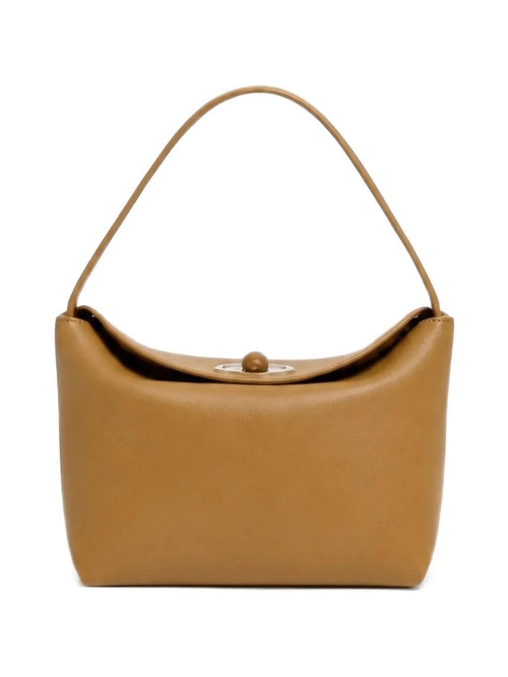 Christopher Esber Turnlock leather mini bag - Brown