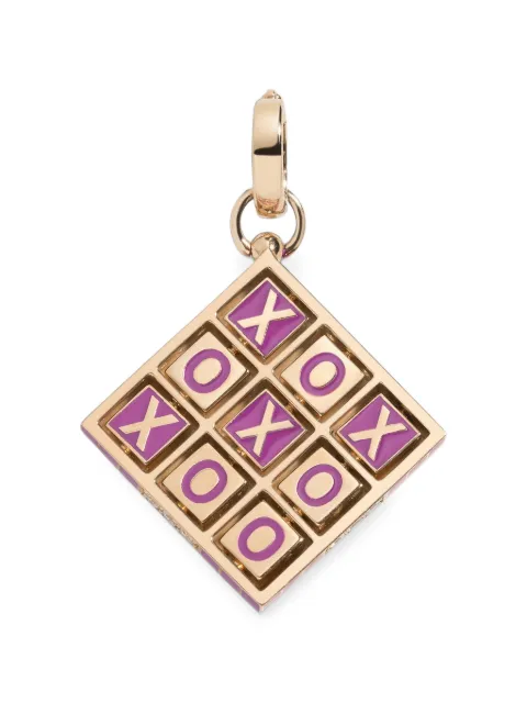 MINED+FOUND Xoxo diamond enamel pendant