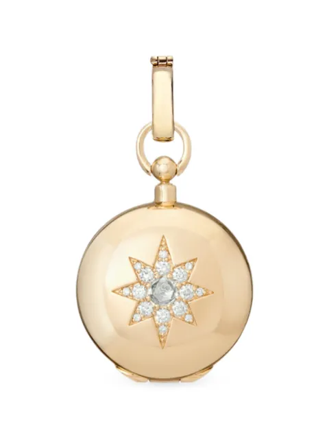 MINED+FOUND embellished diamond coin locket