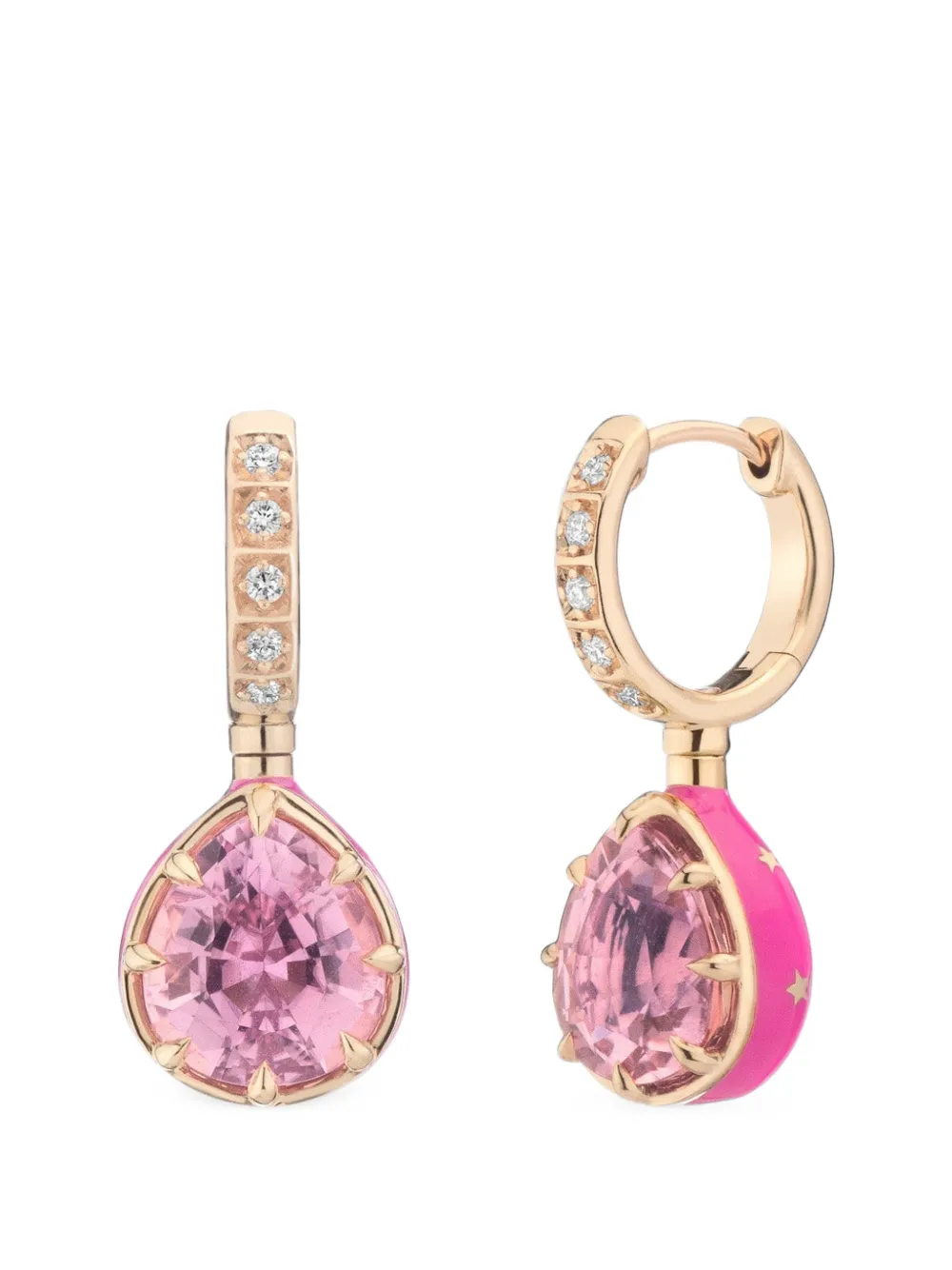 MINED+FOUND Alter Ego pink-tourmaline-and-diamond earrings