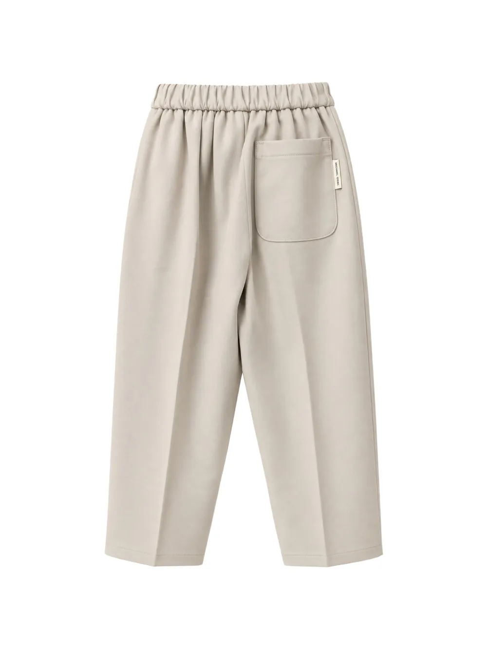 michael coal Pantalon met persvouw en elastische taille Beige