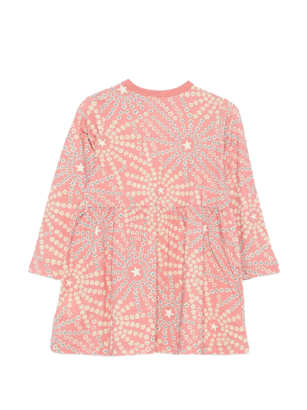Stella McCartney Kids star-print gathered dress Roze