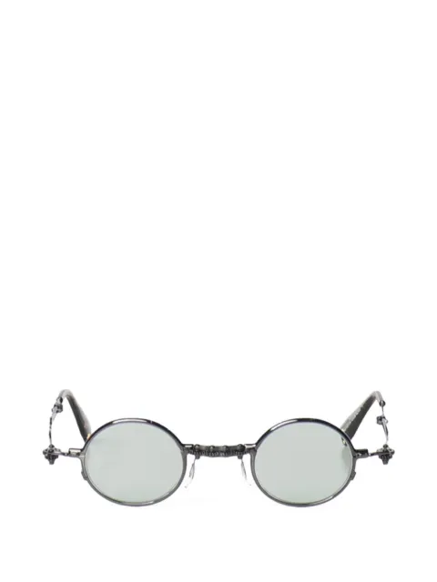 Kuboraum sculptural round-frame sunglasses