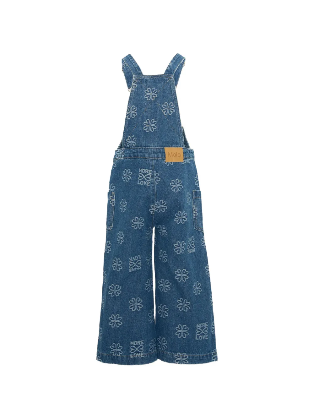 Molo floral-print dungarees Blauw
