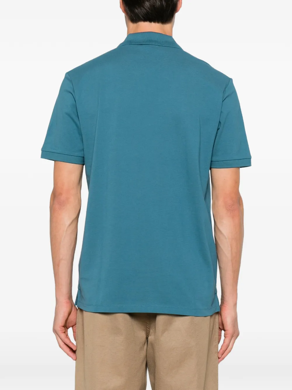 HUGO logo-detail polo shirt Blauw