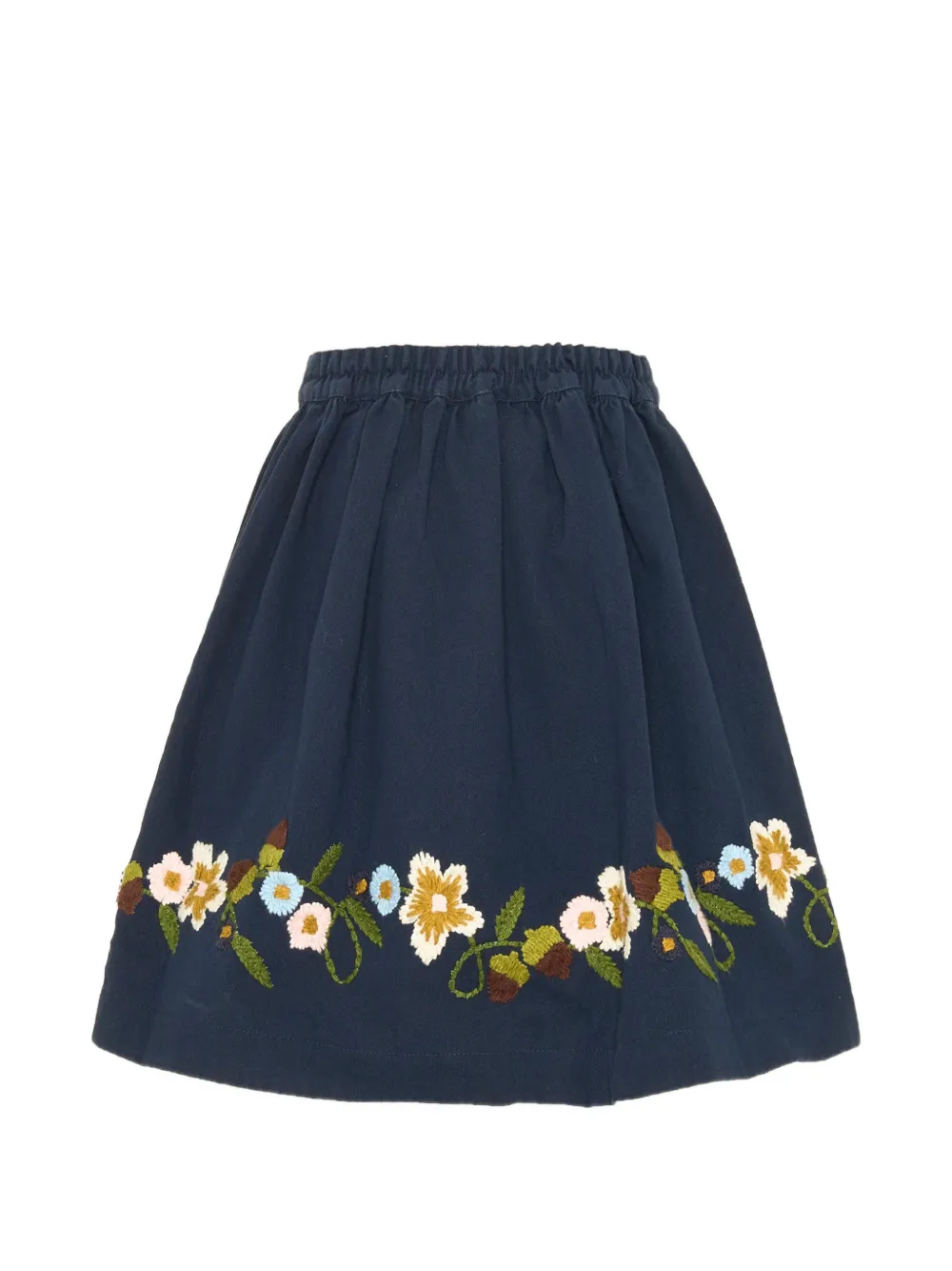 Molo Bonnie floral-embroidered skirt Blauw