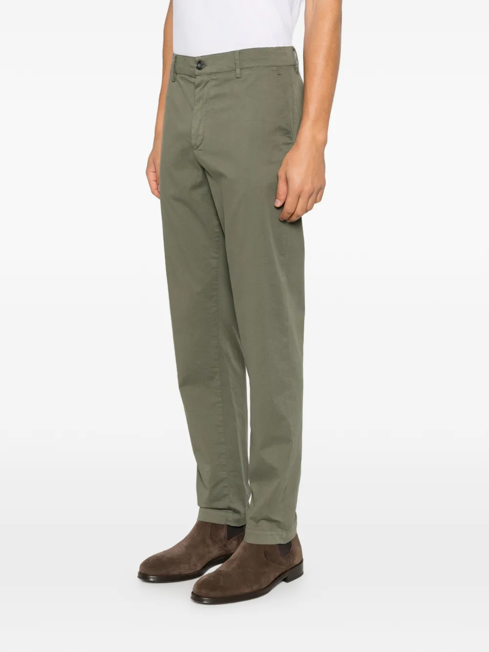 Canali straight-leg chino trousers Groen