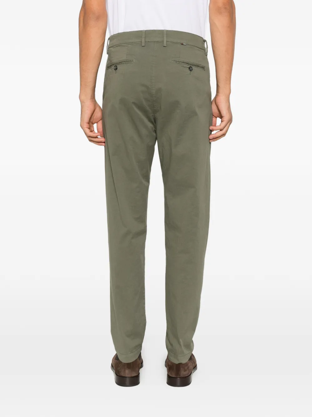 Canali straight-leg chino trousers Groen