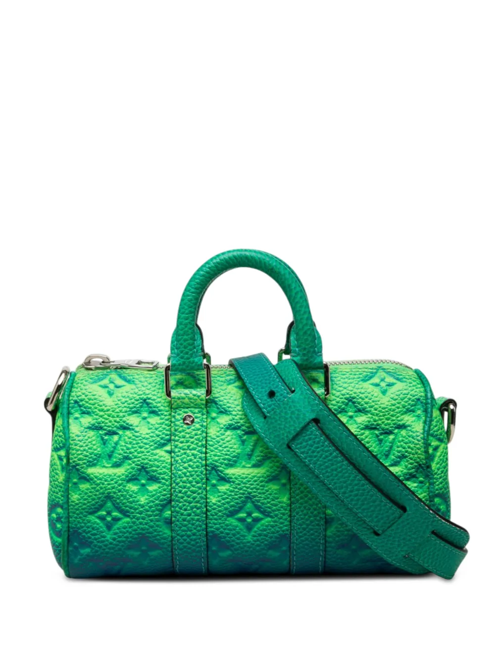 Louis Vuitton Pre-Owned 2021-2026 Monogram Taurillon Illusion Keepall XS satchel - Verde