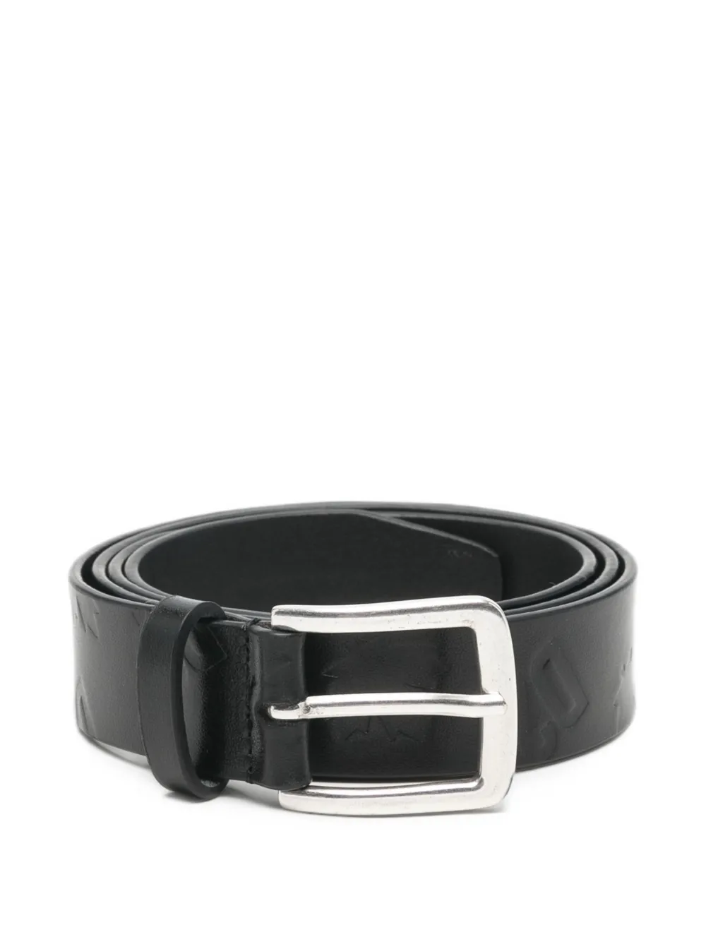 DSQUARED2 logo-embossed leather belt - Black