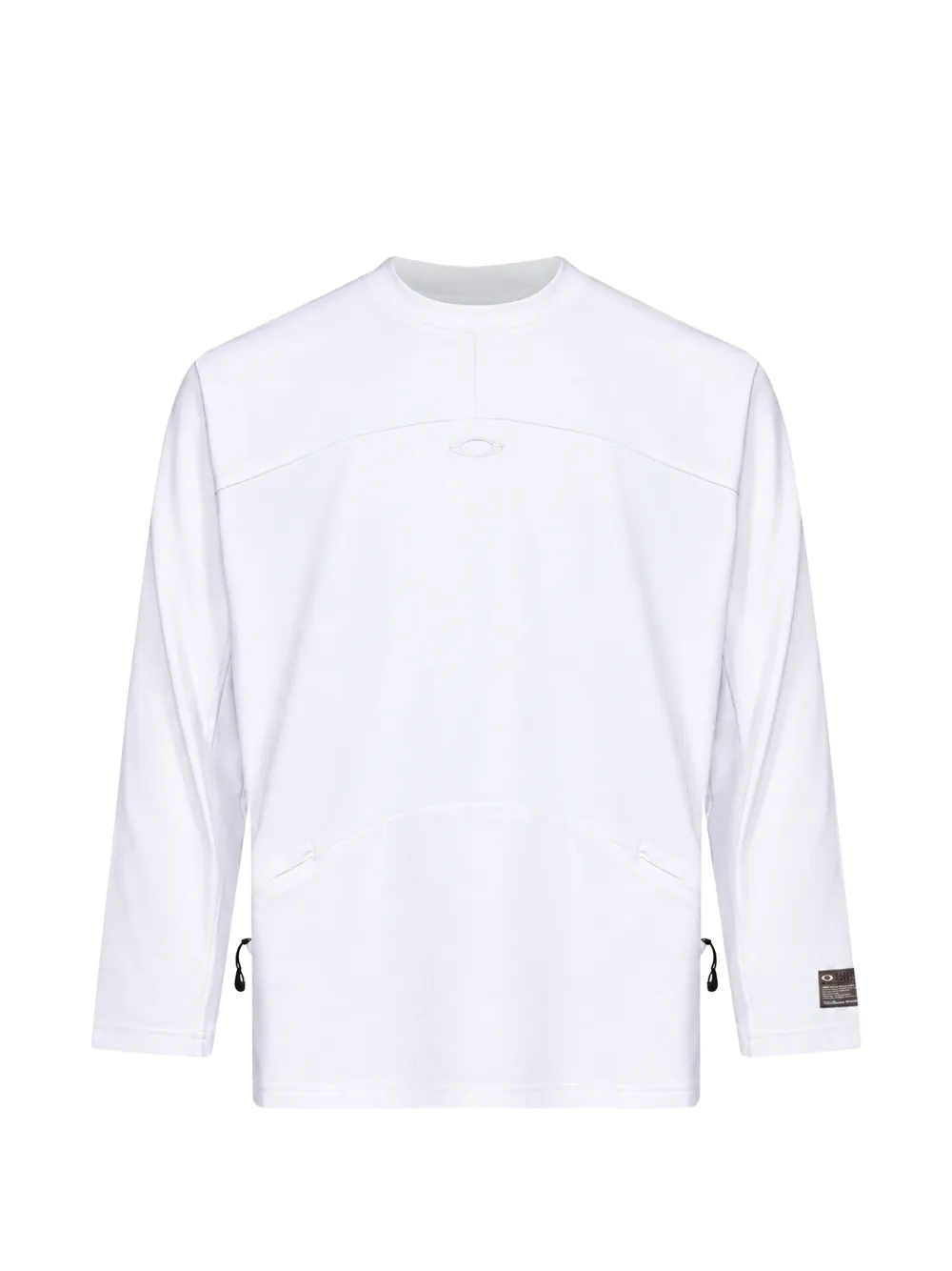 Oakley logo-embroidered panelled T-shirt Wit