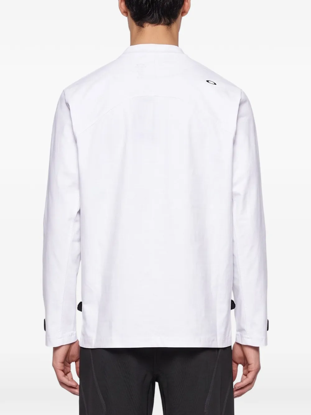 Oakley logo-embroidered panelled T-shirt Wit