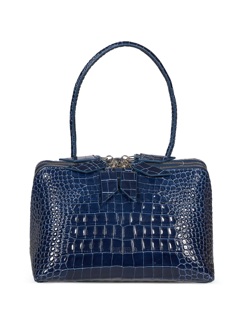 The Attico ''L'altra di Milano'' dark blue shoulder bag