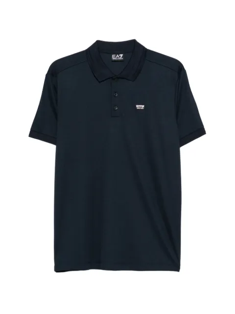 Ea7 Emporio Armani logo-plaque polo shirt