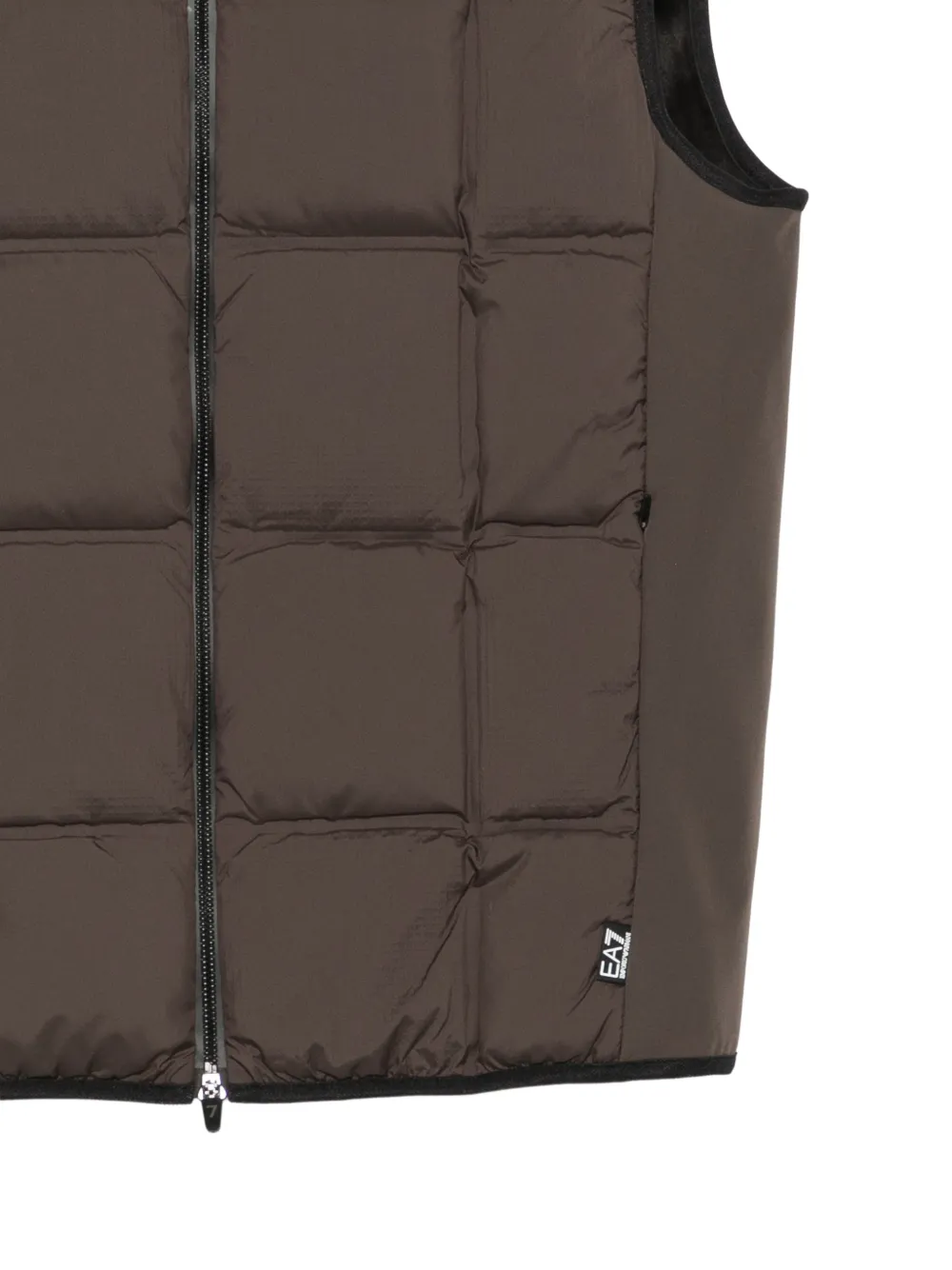 Ea7 Emporio Armani quilted high-neck gilet Bruin