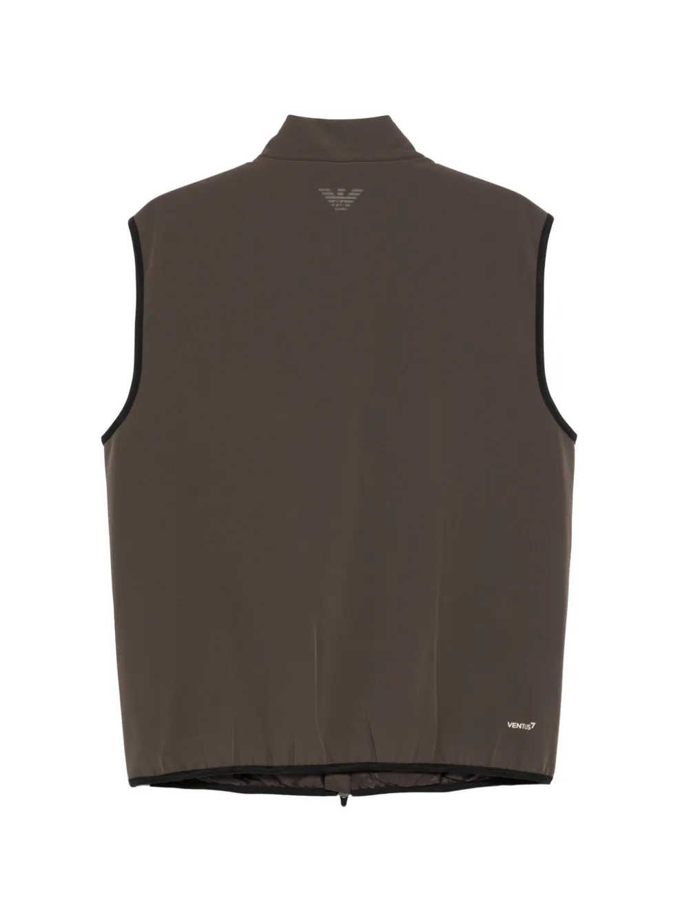 Ea7 Emporio Armani quilted high-neck gilet Bruin