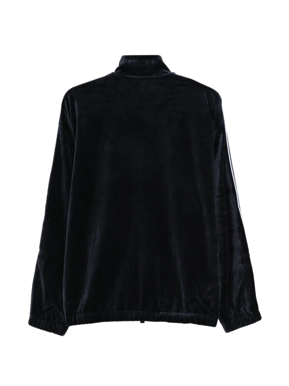 Ea7 Emporio Armani velvet side-stripe sweatshirt Blauw