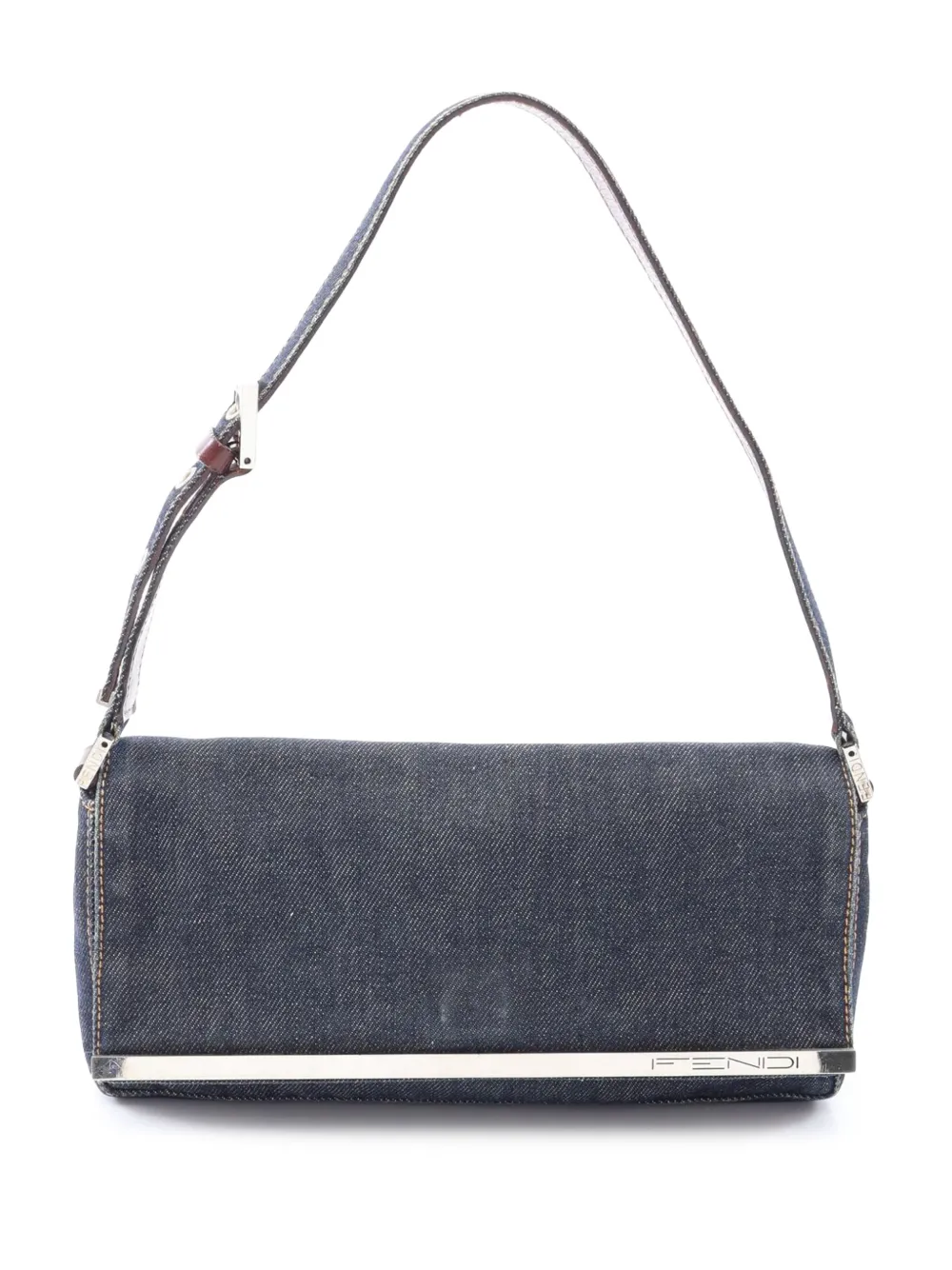 Fendi Pre-Owned 2000-2010 Denim Baguette shoulder bag - Blue