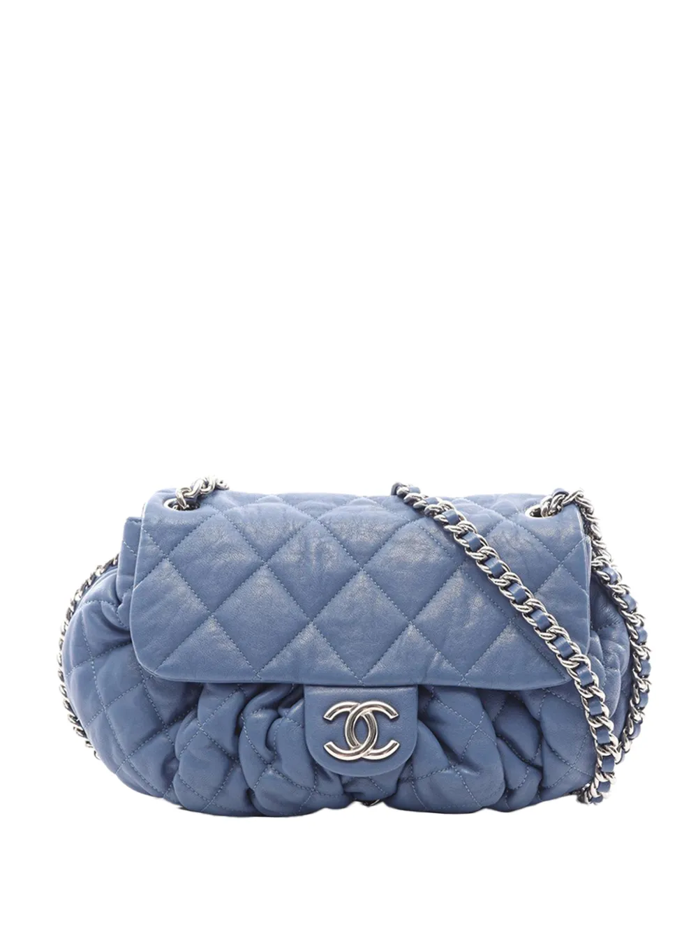 CHANEL Pre-Owned 2011 CC Chain Around Timeless Flap crossbody bag - Blue
