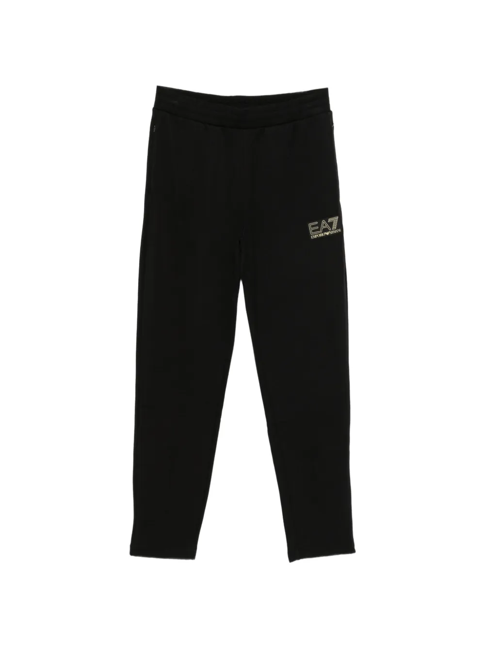 Ea7 Emporio Armani logo-patch track pants - Schwarz