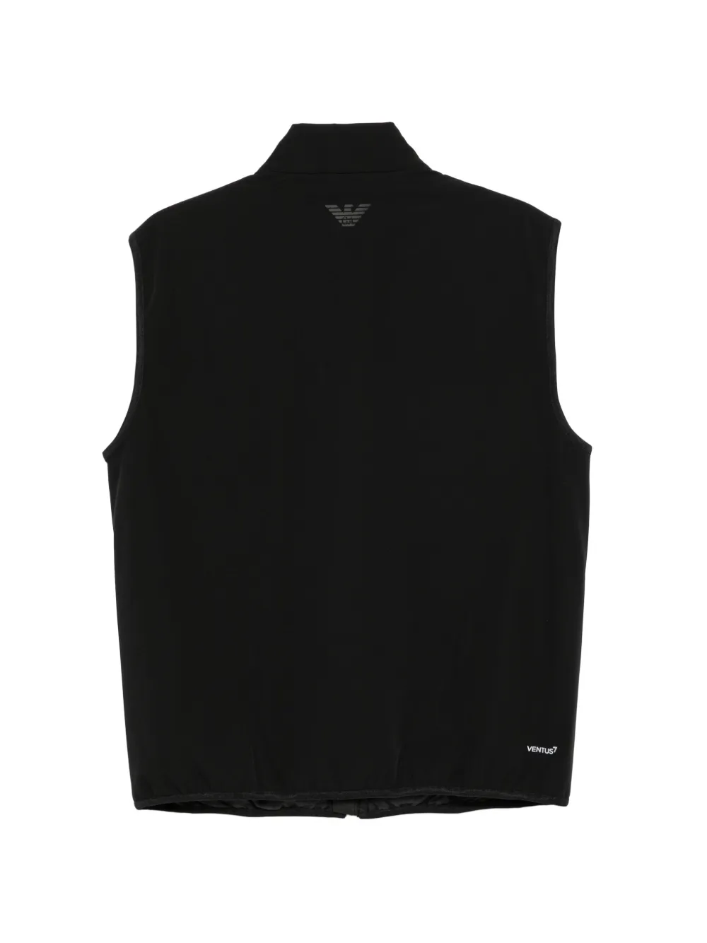 Ea7 Emporio Armani quilted gilet Zwart