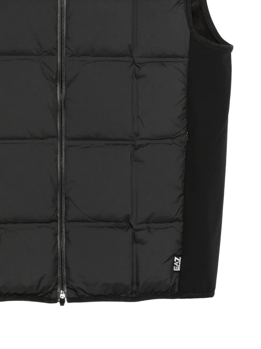 Ea7 Emporio Armani quilted gilet Zwart