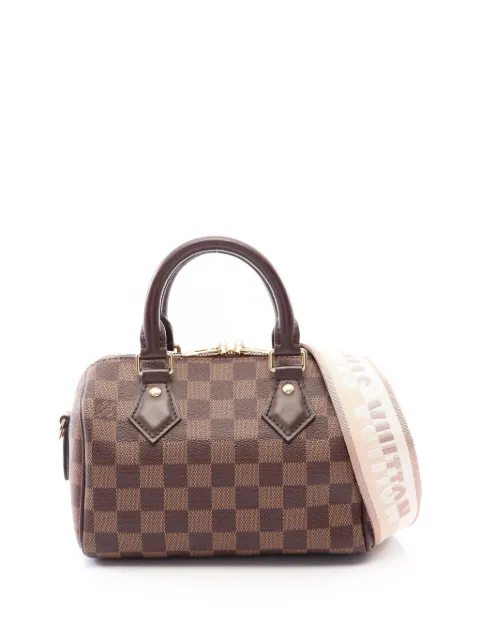 Louis Vuitton Pre-Owned 2021-2026 Damier Ebene Speedy Bandouliere 20 satchel