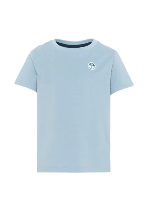 North Sails Kids playera con cuello redondo y parche del logo