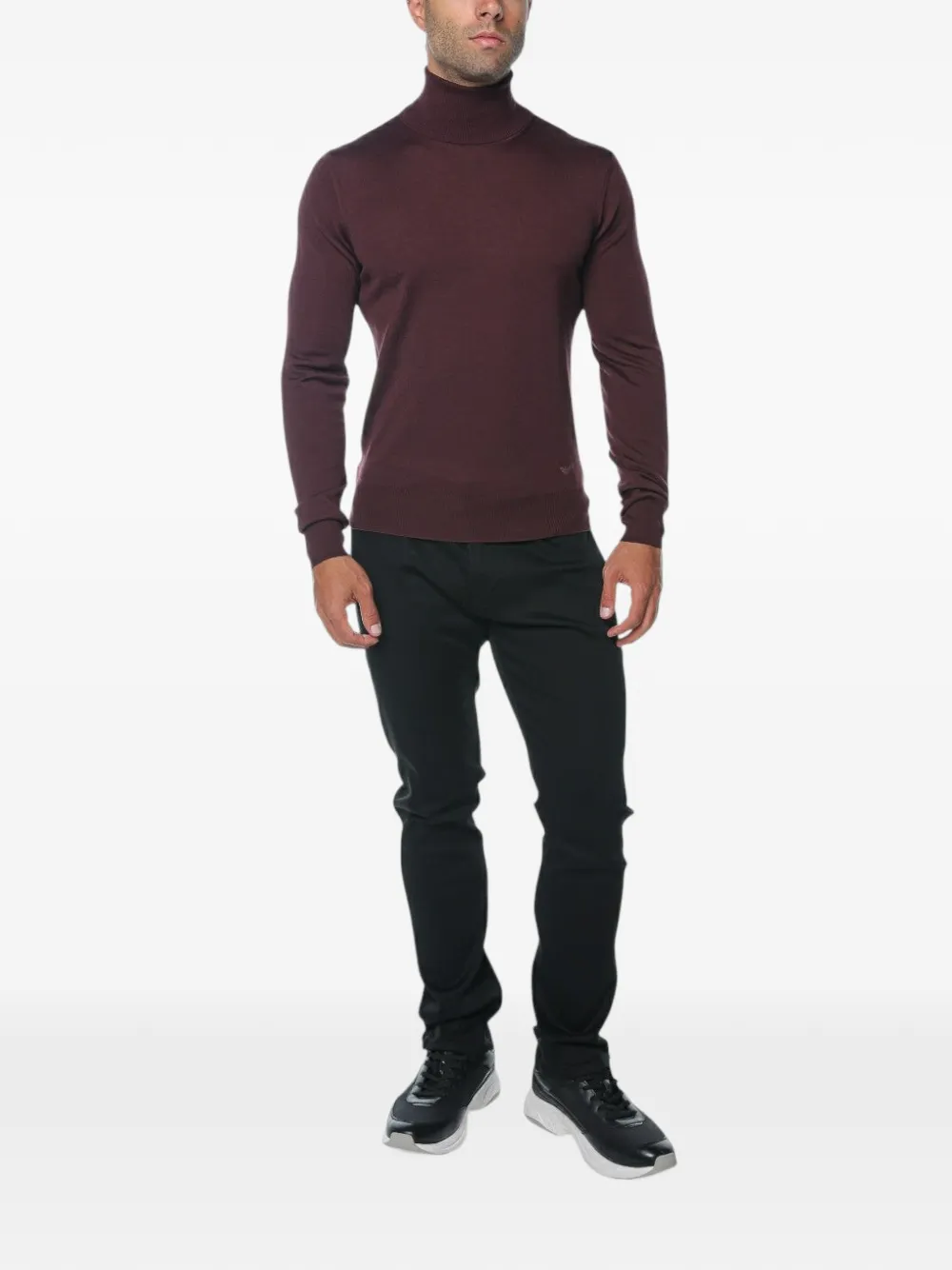 Emporio Armani Wollen coltrui Bruin