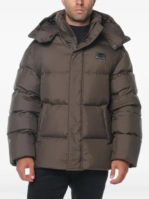 Emporio Armani down jacket in ultra-fine ribstop with regular-fit