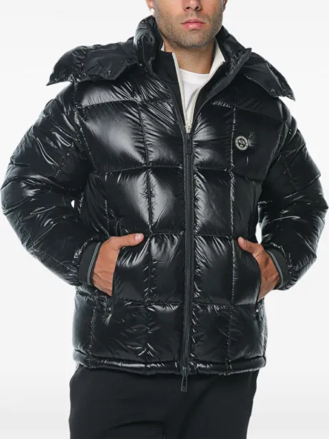 Armani Exchange quilted hooded jacket