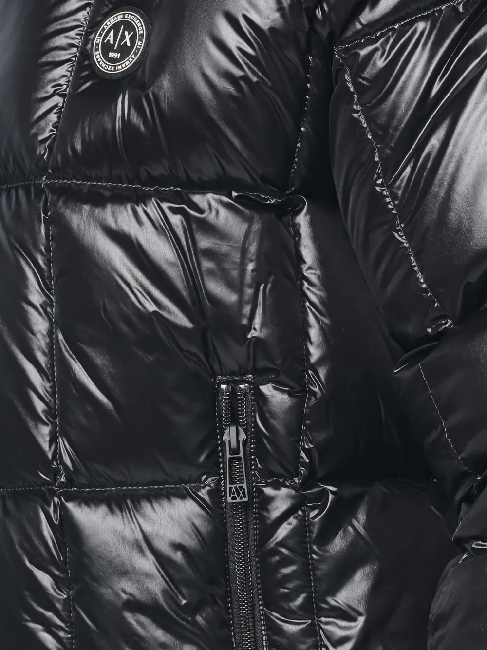 Armani Exchange Gevoerd jack met capuchon Zwart