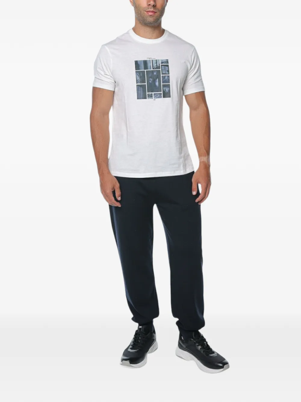Armani Exchange Trainingsbroek met trekkoordtaille Blauw