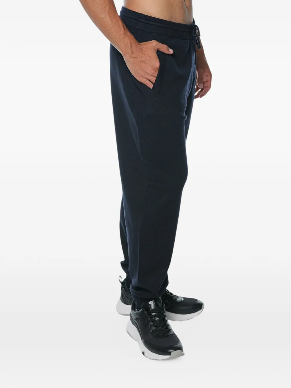 Armani Exchange Trainingsbroek met trekkoordtaille Blauw