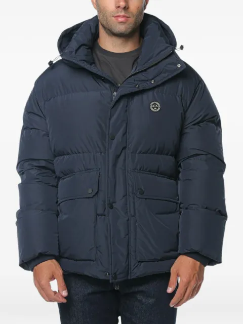 Armani Exchange quilted hooded jacket
