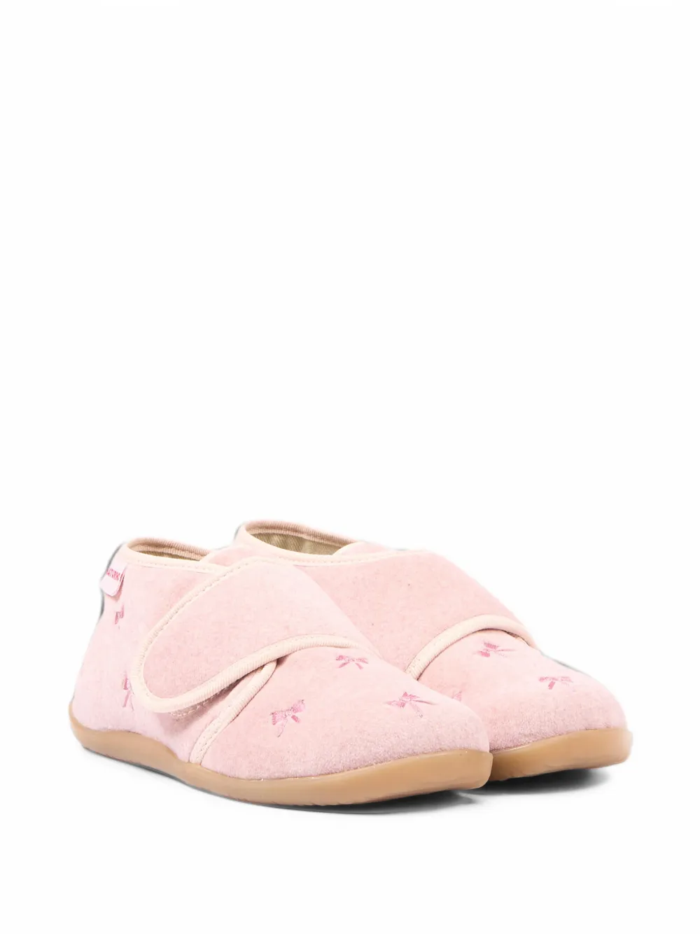 NATURINO bow-detail touch-strap ballet flats - Rosa