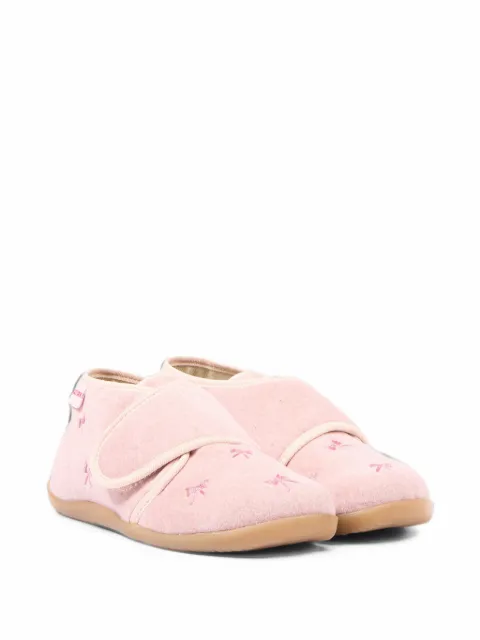 NATURINO bow-detail touch-strap ballet flats