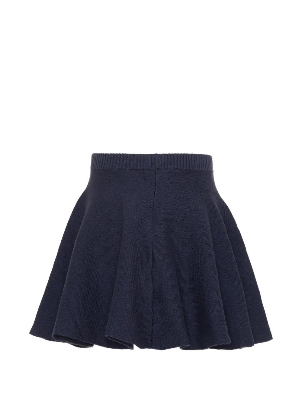 Molo Barbro knitted flared mini skirt Blauw