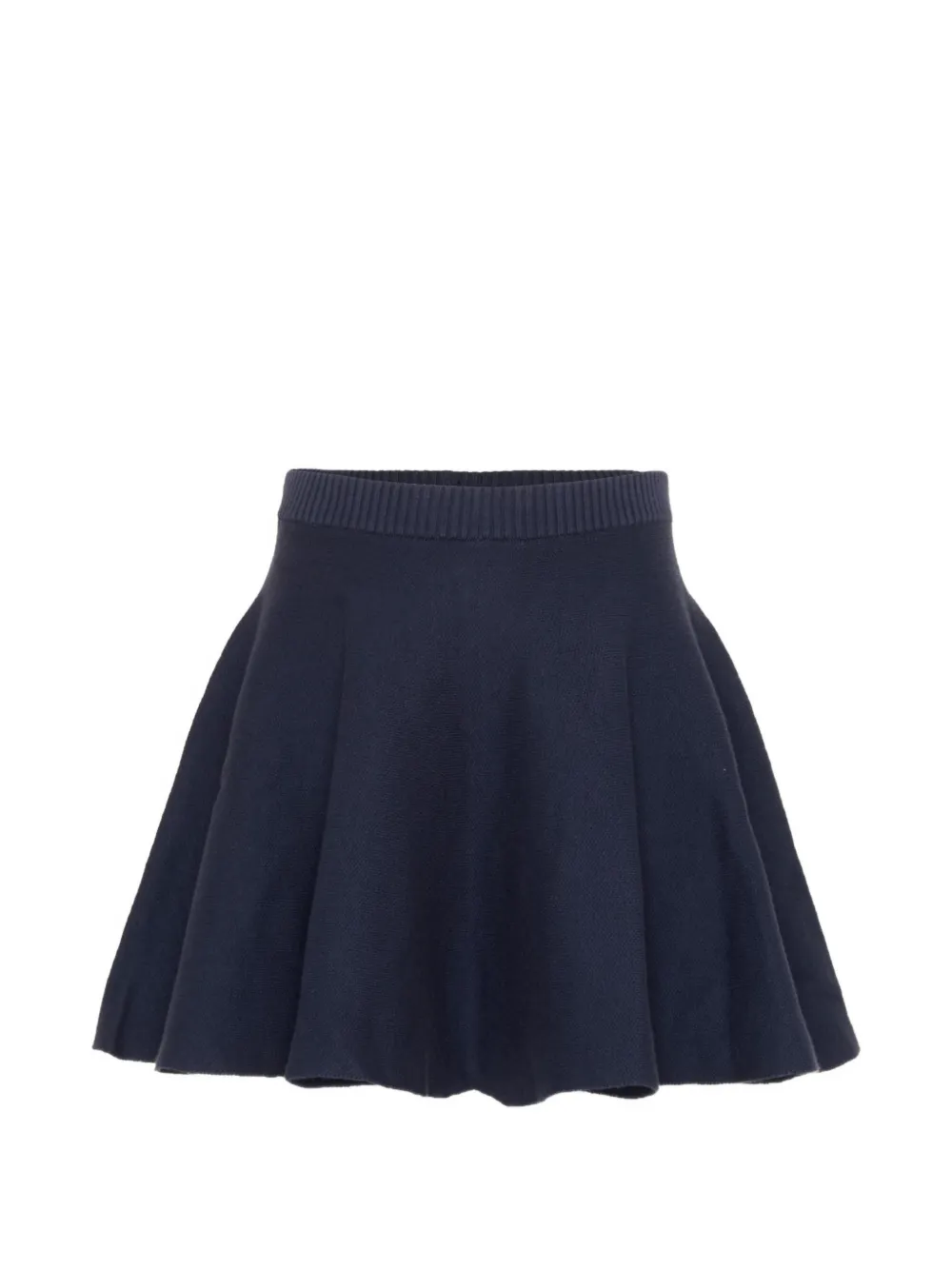 Molo Barbro knitted flared mini skirt Blauw