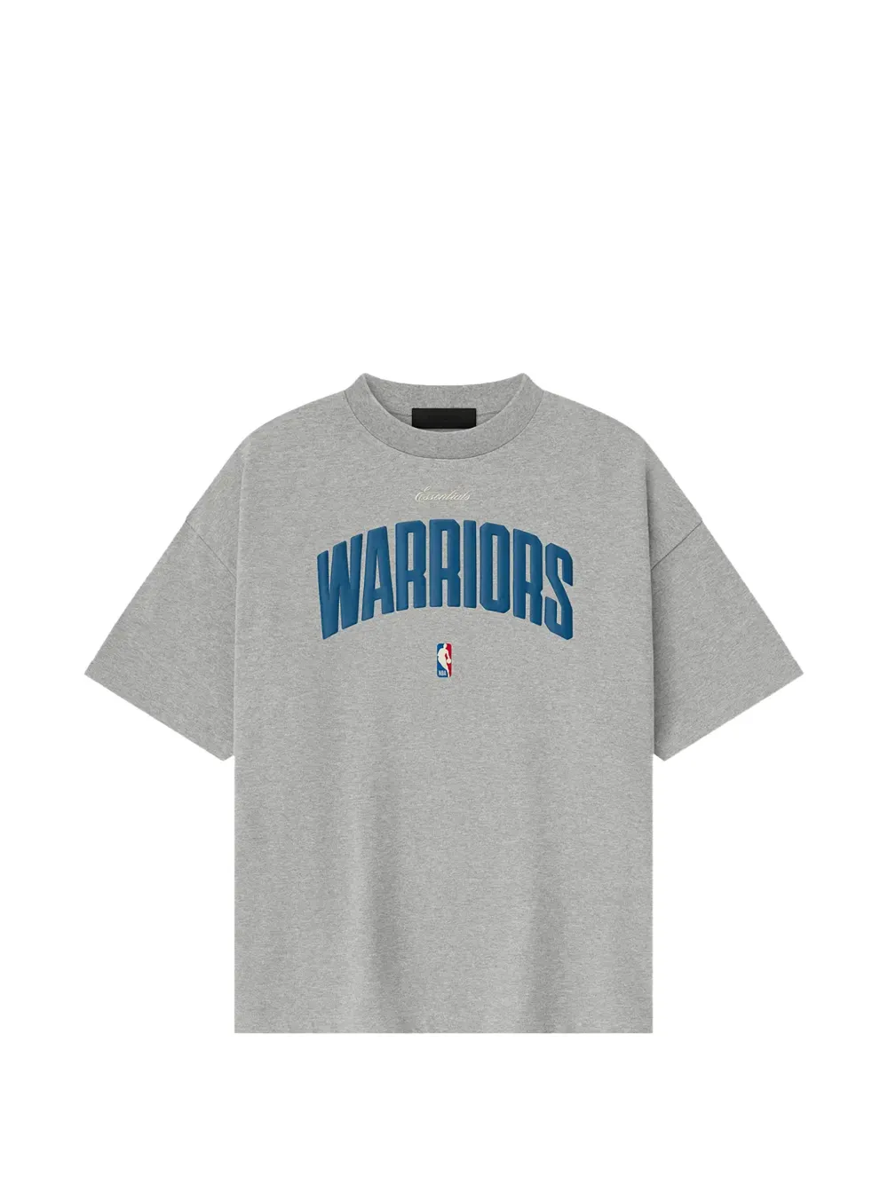 FEAR OF GOD ESSENTIALS x NBA Warriors 90s T-shirt Grijs