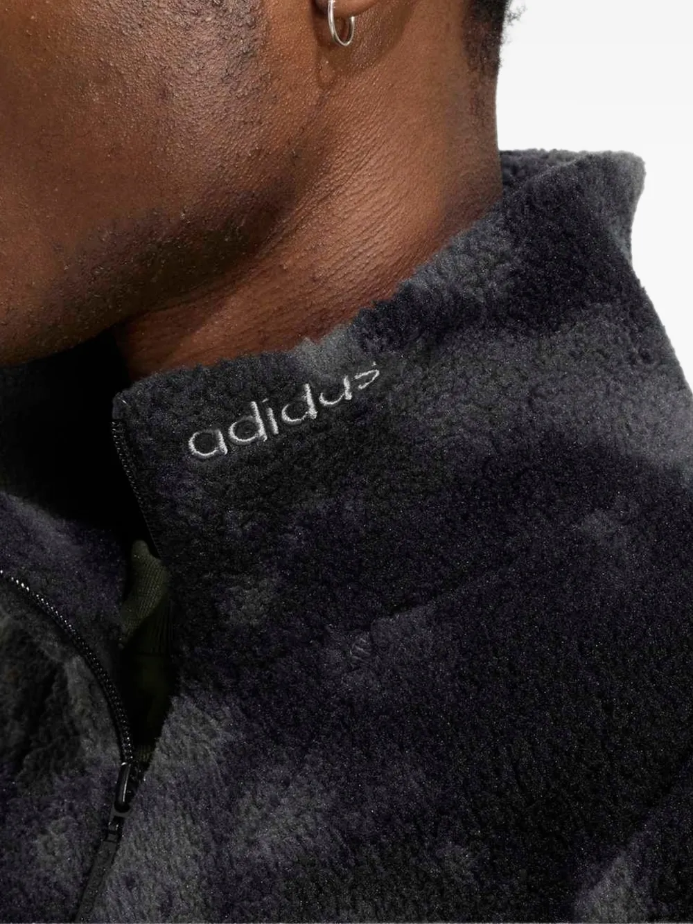 adidas camo polarfleece track top Zwart