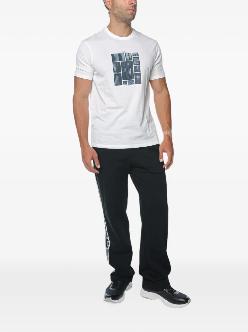 Emporio Armani Trainingsbroek met logoband Zwart