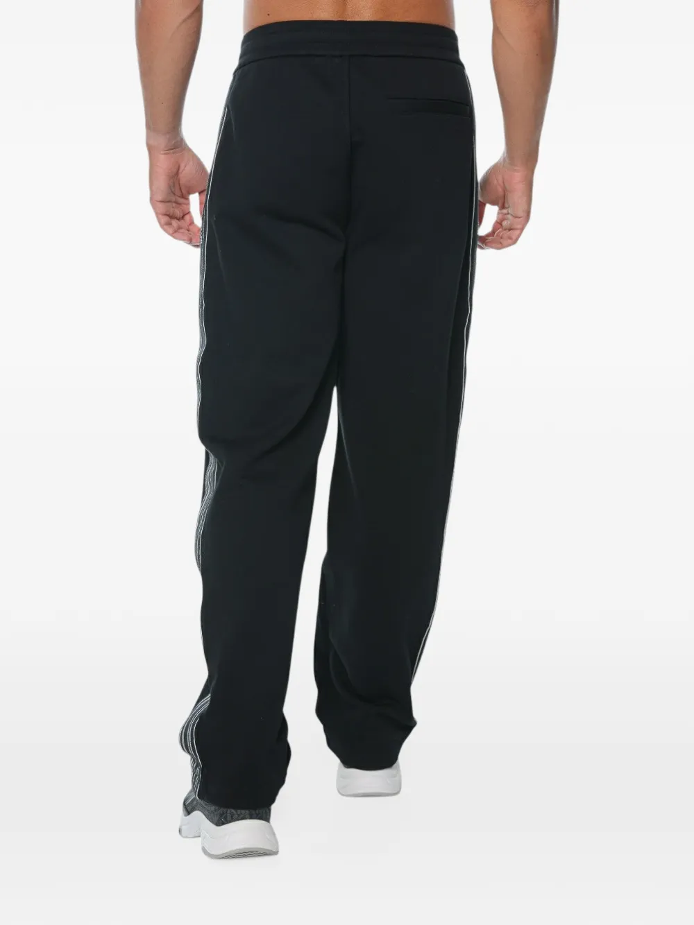 Emporio Armani Trainingsbroek met logoband Zwart
