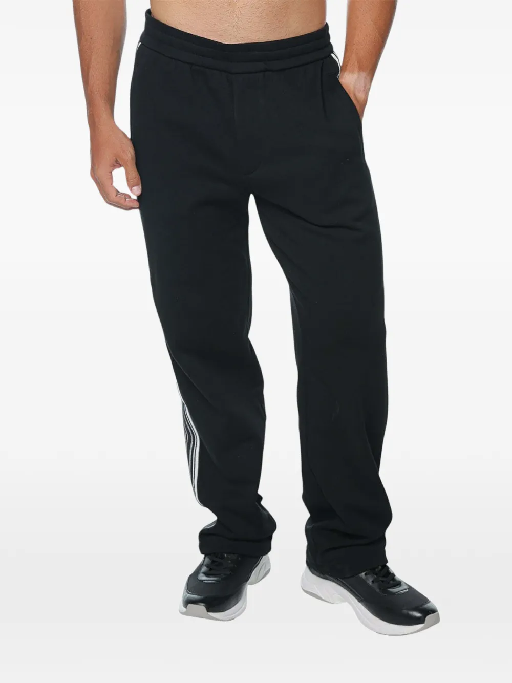 Emporio Armani logo-tape track pants - Schwarz