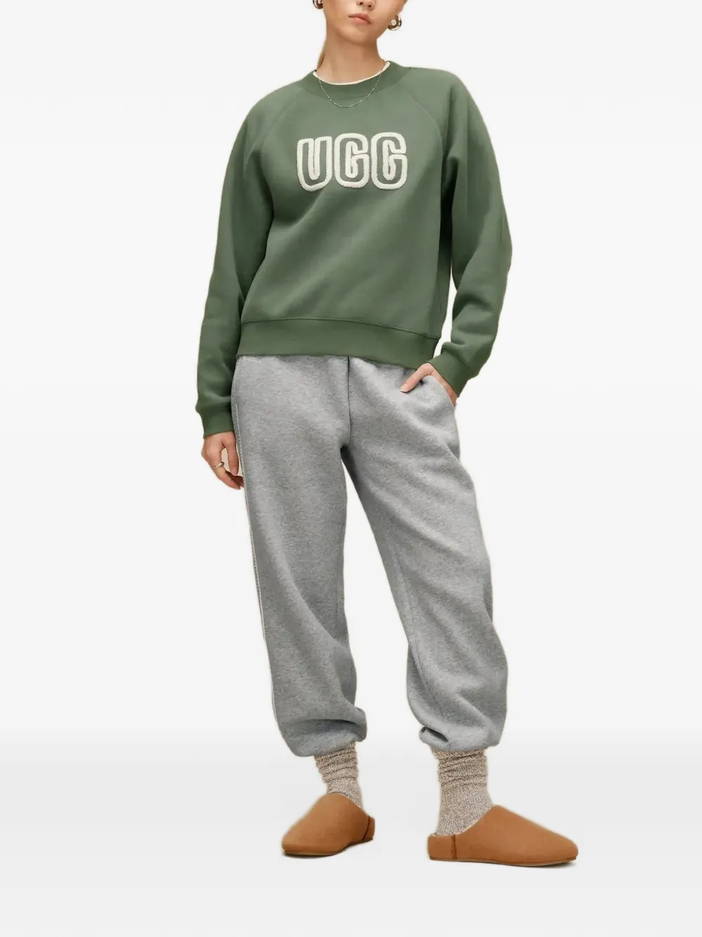 UGG -logo crewneck sweatshirt Groen