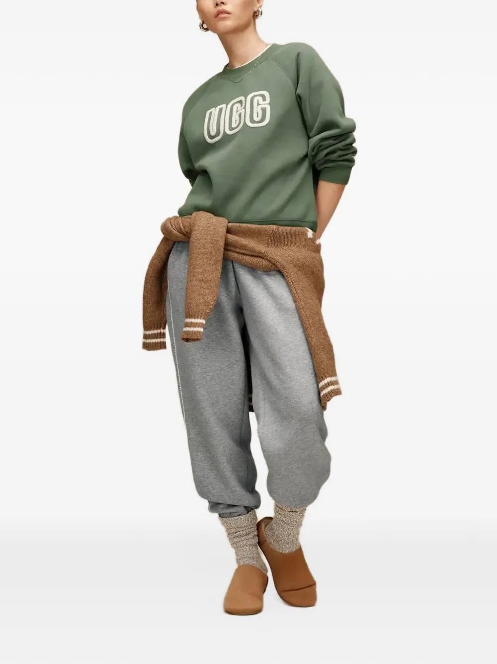 UGG -logo crewneck sweatshirt Groen