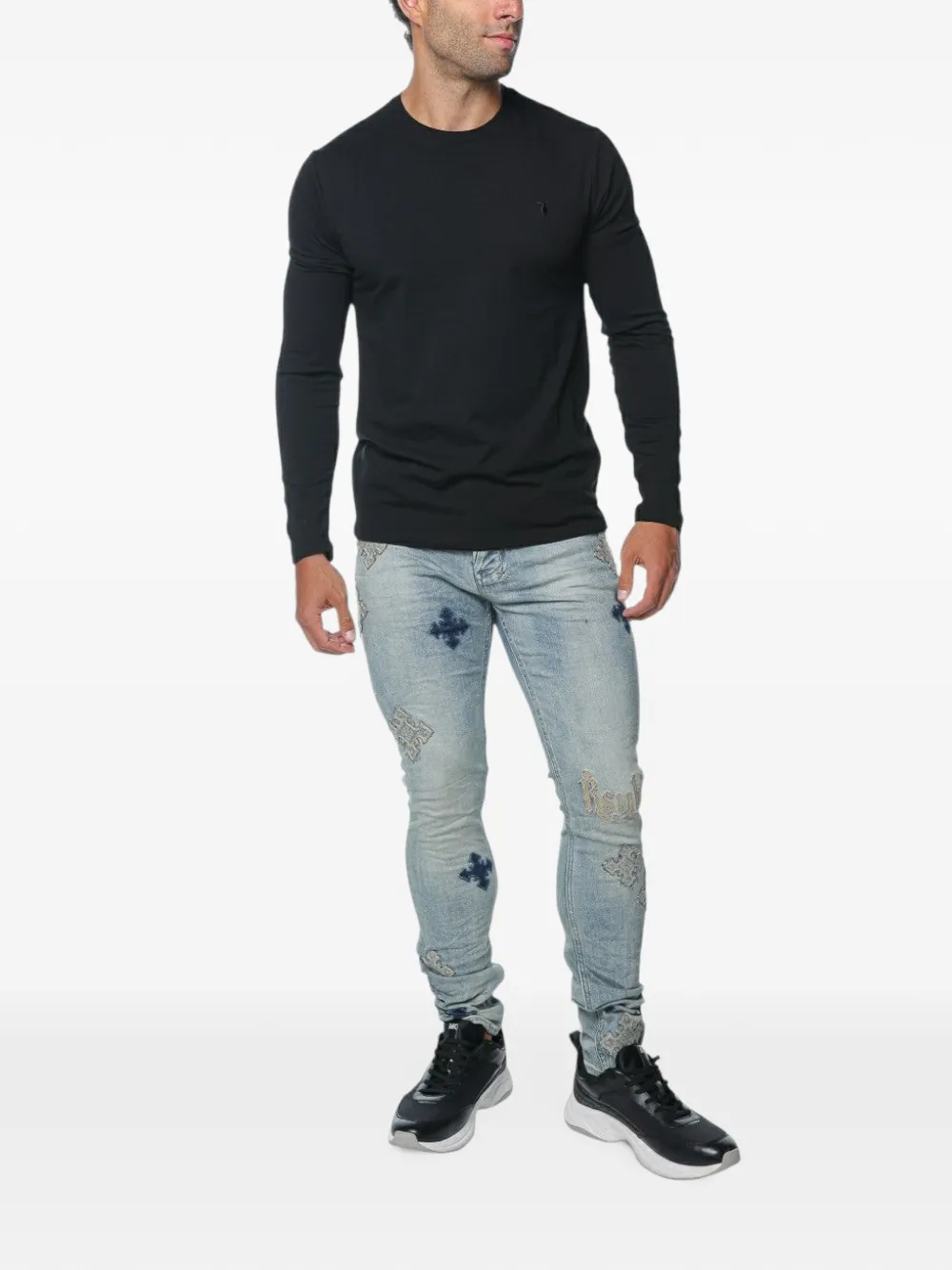 Ksubi Van Winkle Astral Paise embroidered jeans Blauw