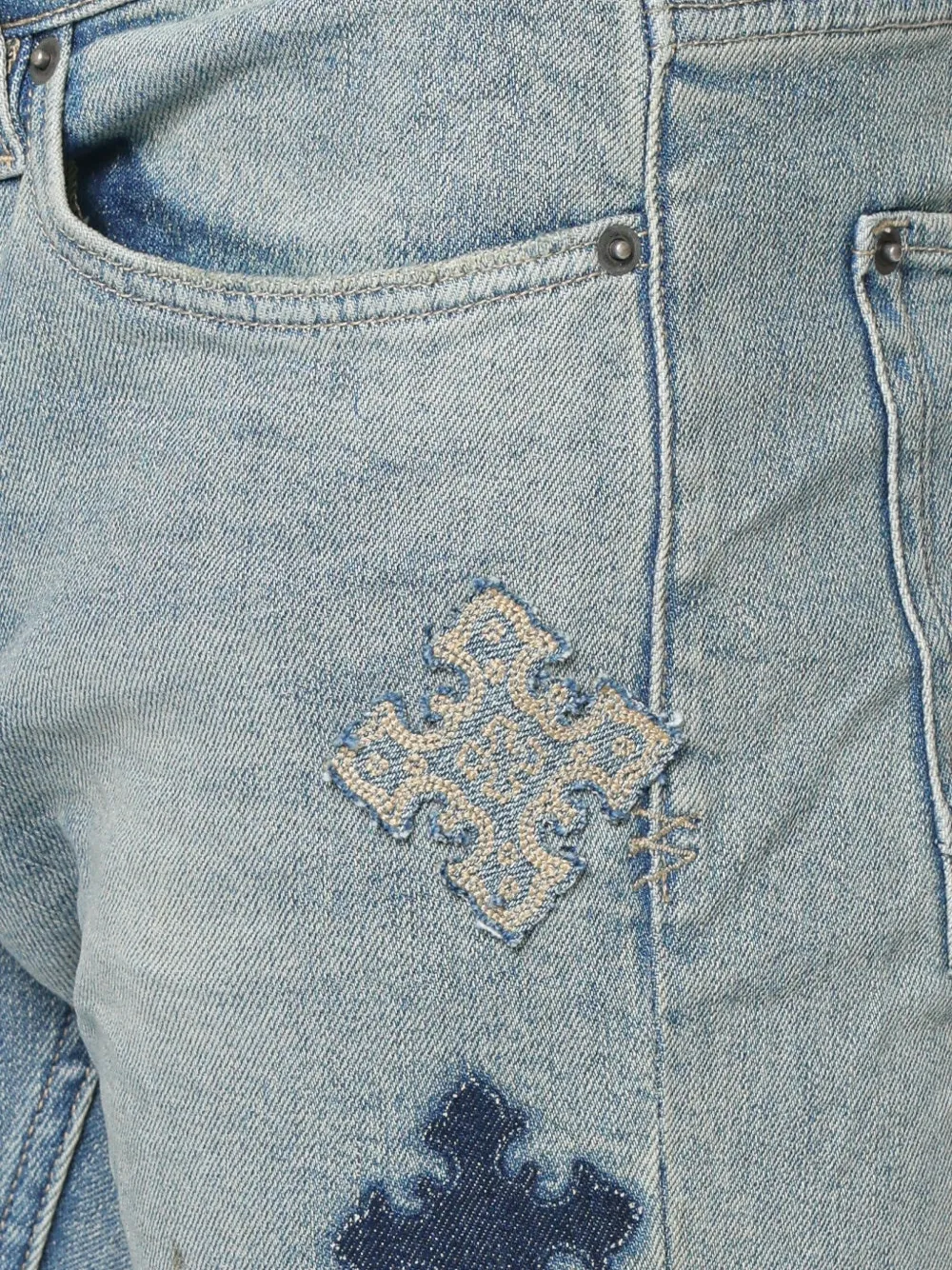 Ksubi Van Winkle Astral Paise embroidered jeans Blauw