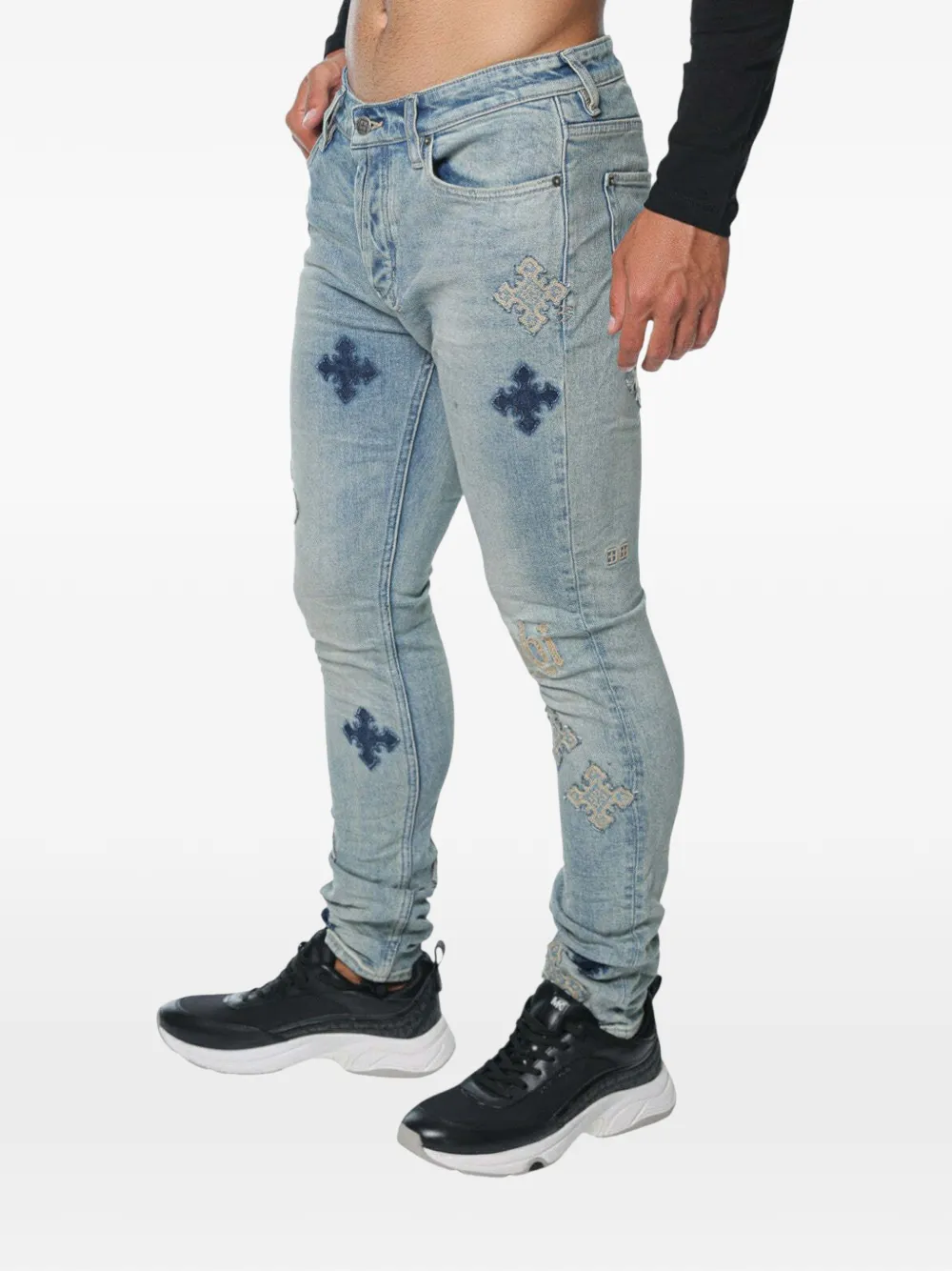 Ksubi Van Winkle Astral Paise embroidered jeans Blauw