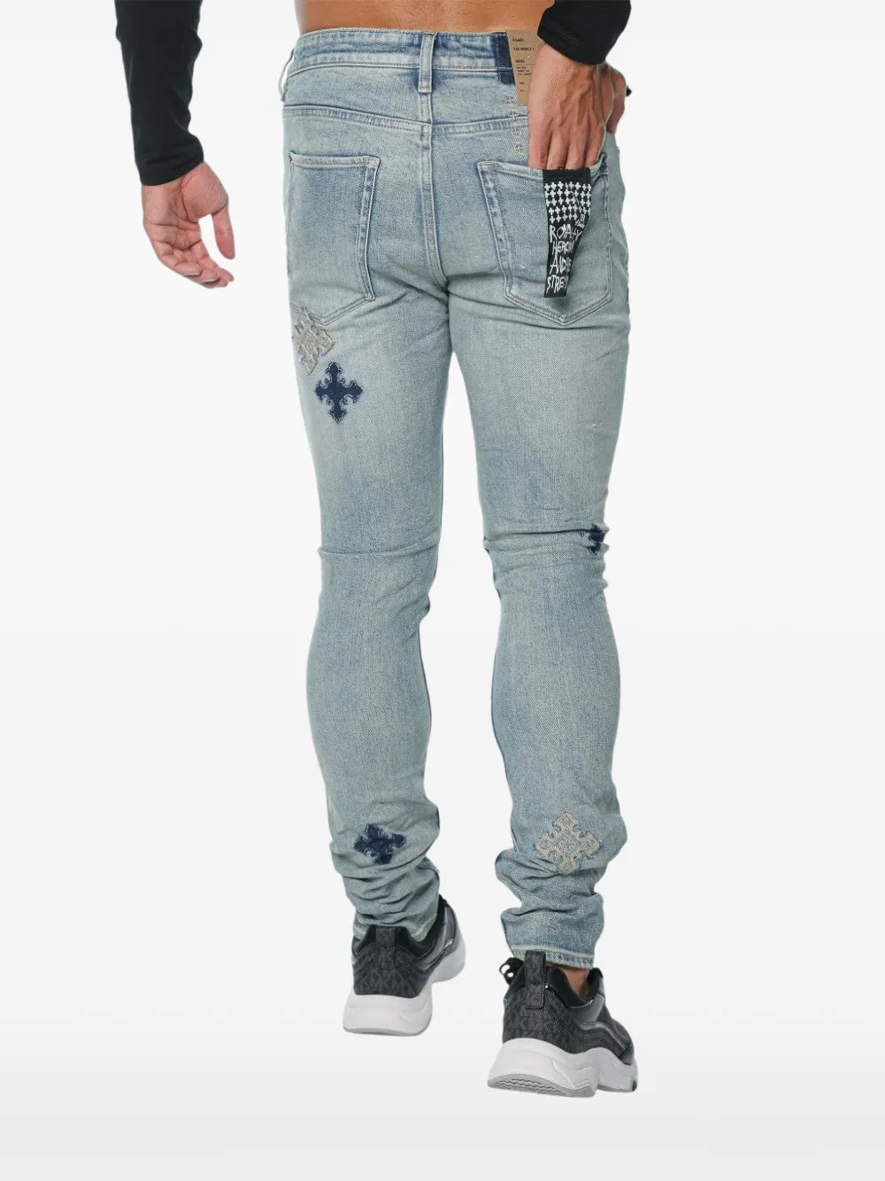 Ksubi Van Winkle Astral Paise embroidered jeans Blauw